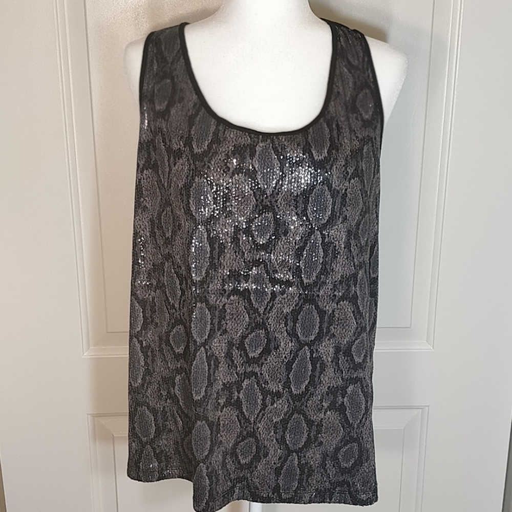 Hanni sequin snake looking tank top new with tags